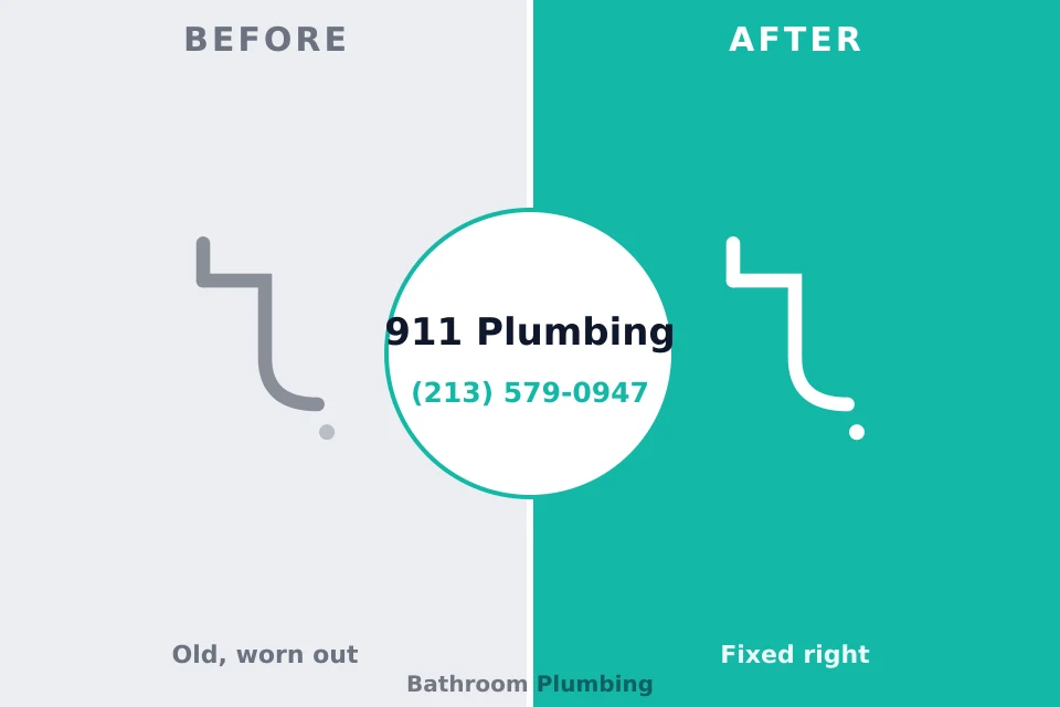 Before and after: plumbing company Vero Lake Estates, FL